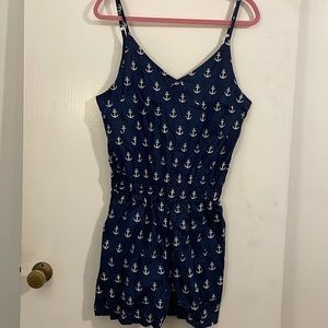 Large Malabar Bay Anchor Romper